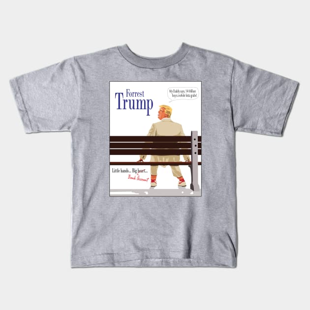 Forrest Trump Kids T-Shirt by DubyaTee